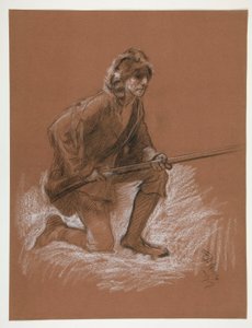 Studium postaci dla autorstwa Edwin Austin Abbey