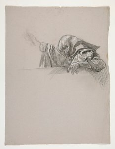 Studium postaci dla króla Artura autorstwa Edwin Austin Abbey