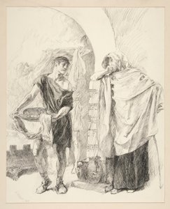 Pierwszy służący: autorstwa Edwin Austin Abbey