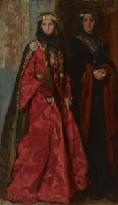 Goneril i Regan w Królu Lear, akcie I, scena I, 1902