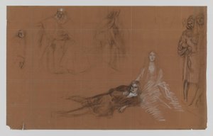 Hamlet - bajki do malarstwa. Akt II, scena 2 autorstwa Edwin Austin Abbey