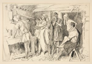 w pigwie autorstwa Edwin Austin Abbey