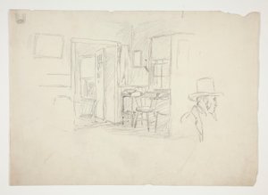 Studium wewnętrzne autorstwa Edwin Austin Abbey