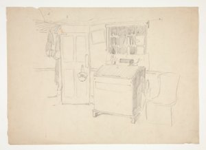 Studium wewnętrzne autorstwa Edwin Austin Abbey