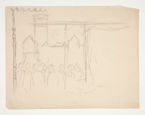Izabela i książę (badanie dla 0,1108), z Miarka za miarkę autorstwa Edwin Austin Abbey
