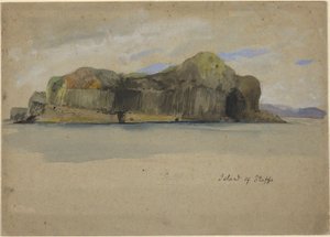 Wyspa Staffa autorstwa Edwin Austin Abbey