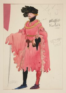 Norfolk, szkic kostiumu dla Henry