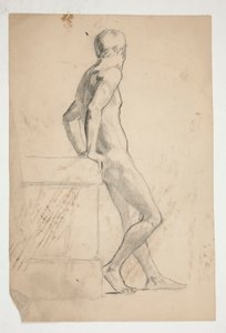 Studium nagich mężczyzn, klasa życia autorstwa Edwin Austin Abbey