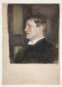 Portret młodego mężczyzny (niezidentyfikowany opiekun) autorstwa Edwin Austin Abbey