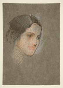 Portret niezidentyfikowanej kobiety autorstwa Edwin Austin Abbey