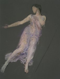 Ewentualnie studium dla figury 5 po południu dla autorstwa Edwin Austin Abbey