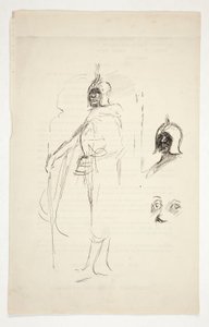 Studium wstępne dla Otella (?) autorstwa Edwin Austin Abbey