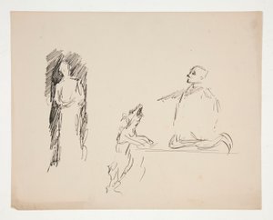 Arkusz studiów postaci autorstwa Edwin Austin Abbey