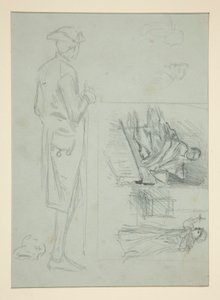 Arkusz szkiców autorstwa Edwin Austin Abbey