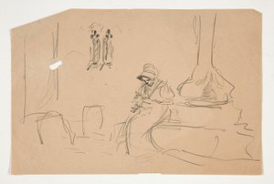 Szkic do autorstwa Edwin Austin Abbey