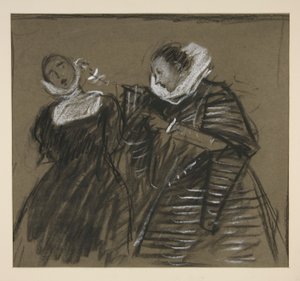 Szkic do poskromienia złośnicy (?) autorstwa Edwin Austin Abbey