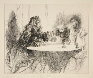 Szkic do Szlachetnego Patrona autorstwa Edwin Austin Abbey