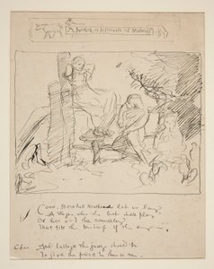 Szkic do wersetu: autorstwa Edwin Austin Abbey