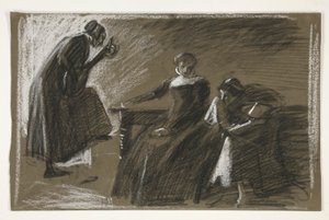 Szkic do niezidentyfikowanej sztuki Szekspira autorstwa Edwin Austin Abbey