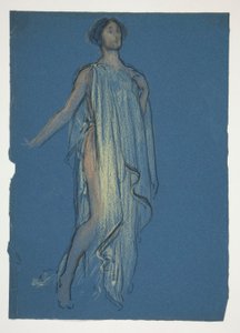 Szkic kobiety - studium kostiumu do spektaklu? autorstwa Edwin Austin Abbey