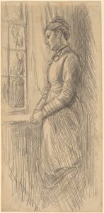 Samotność: Miss Vesta Rollinstall autorstwa Edwin Austin Abbey
