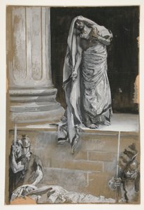 Studiuj dla Antoniego autorstwa Edwin Austin Abbey