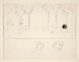 Studia dla Fiametty autorstwa Edwin Austin Abbey
