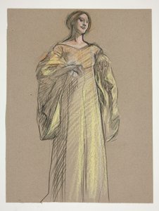 Studia dla Fiametty autorstwa Edwin Austin Abbey
