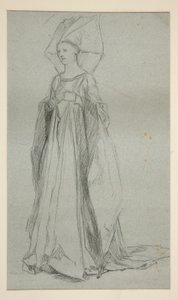 Studium dla Lady Anne, dla króla Ryszarda III (?) autorstwa Edwin Austin Abbey