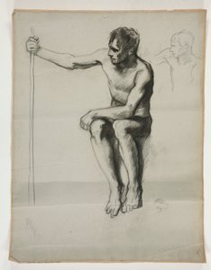 Study for The Spirit of Vulcan, Genius of the Workers in Iron and Steel, capitol rotunda, Harrisburg, Pensylwania autorstwa Edwin Austin Abbey