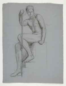 Study for The Spirit of Vulcan, Genius of the Workers in Iron and Steel, capitol rotunda, Harrisburg, Pensylwania autorstwa Edwin Austin Abbey