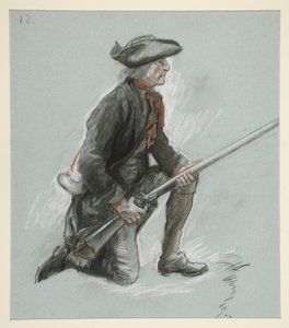 Studiuj na figurę w autorstwa Edwin Austin Abbey