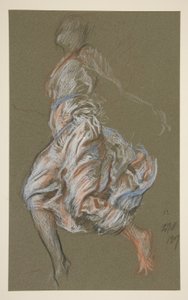 Studium dla liczby 11 rano w autorstwa Edwin Austin Abbey