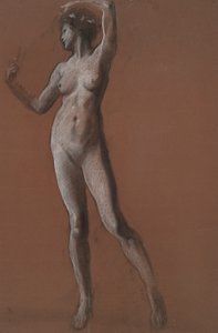 Studium dla figury 15:00 dla autorstwa Edwin Austin Abbey