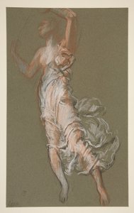 Studium dla figury 15:00 w autorstwa Edwin Austin Abbey