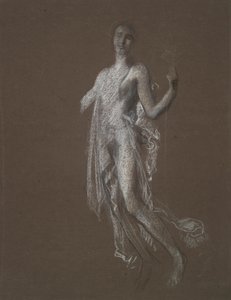 Studium dla liczby 5 rano (?) w autorstwa Edwin Austin Abbey