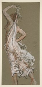 Studium dla figury 5 po południu w autorstwa Edwin Austin Abbey
