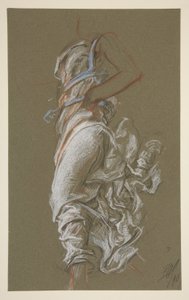 Studium dla liczby 7 rano w autorstwa Edwin Austin Abbey