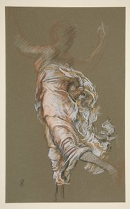 Studium dla liczby 8 rano w autorstwa Edwin Austin Abbey