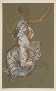 Studium dla liczby 9 rano w autorstwa Edwin Austin Abbey
