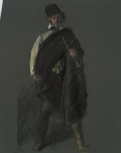 Studium do postaci kapitana Petera Minuita, w autorstwa Edwin Austin Abbey