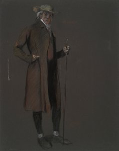 Studium do postaci Johna Bartrama, w autorstwa Edwin Austin Abbey