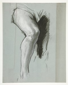 Studiuj na nogę Vulcan, w Duchu Wulkana, geniuszu robotników żelaza i stali, rotunda kapitolu, Harrisburg, Pensylwania autorstwa Edwin Austin Abbey