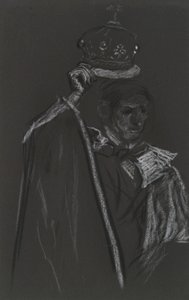Studium Peer do koronacji Edwarda VII autorstwa Edwin Austin Abbey