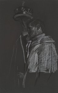 Studium Peer do koronacji Edwarda VII autorstwa Edwin Austin Abbey