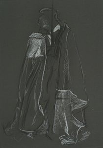 Studium Peer do koronacji Edwarda VII autorstwa Edwin Austin Abbey