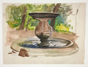 Studium fontanny autorstwa Edwin Austin Abbey
