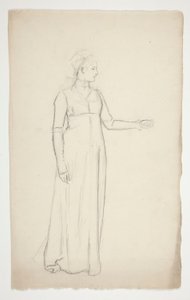Studium kobiety autorstwa Edwin Austin Abbey
