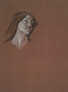 Studium kobiety autorstwa Edwin Austin Abbey