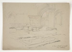 Grób MacLeoda z MacLeod: Katedra Iona autorstwa Edwin Austin Abbey